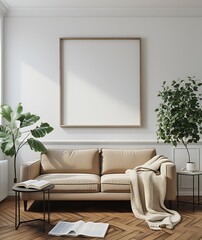 modern living room with sofa