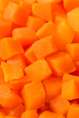 Healthy Organic Steamed Frozen Carrots