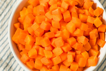 Healthy Organic Steamed Frozen Carrots