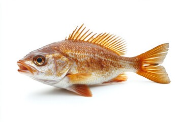 Fototapeta premium Red Sea Bream on White Background