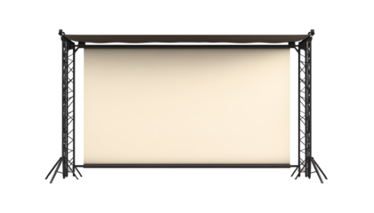 Stylized Screen for Outdoor Movie Viewing