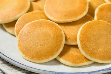 Homemade Mini Silver Dollar Pancakes for Breakfast
