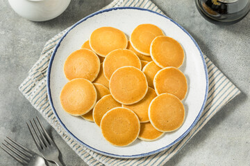 Homemade Mini Silver Dollar Pancakes for Breakfast