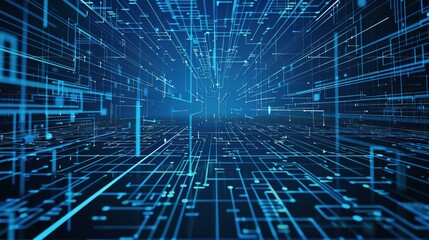 The Alluring Allure of a Captivating Blue Line - Segment Technology Background