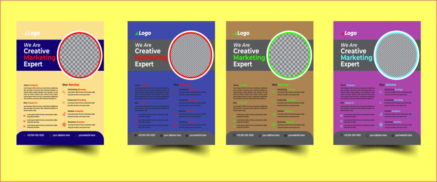 corporate business Flyer . newest trendy creative corporate multipurpose minimal official business advertising Flyer with creative corporate trendy geometric shape template print flyer design