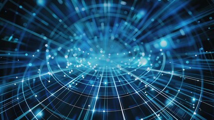 The Alluring Allure of a Captivating Blue Line - Segment Technology Background