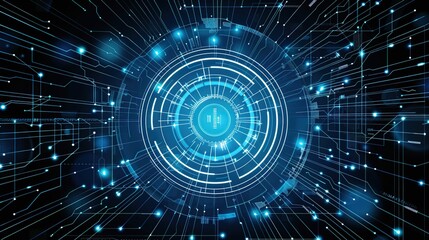 The Alluring Allure of a Captivating Blue Line - Segment Technology Background