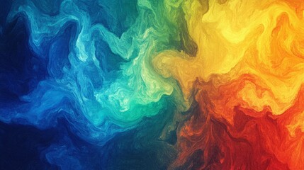 Obraz premium A vivid abstract swirl pattern showcasing a spectrum of rainbow colors, perfect for backgrounds and creative projects.