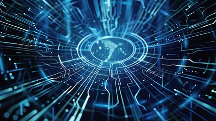 The Alluring Allure of a Captivating Blue Line - Segment Technology Background