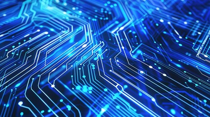 The Alluring Allure of a Captivating Blue Line - Segment Technology Background