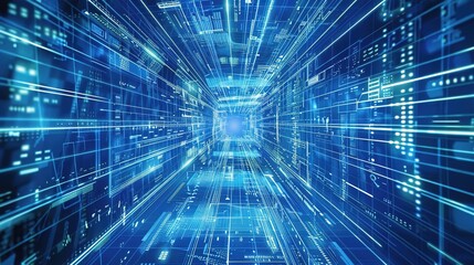 The Alluring Allure of a Captivating Blue Line - Segment Technology Background