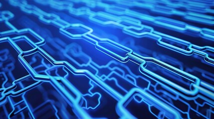 The Alluring Allure of a Captivating Blue Line - Segment Technology Background