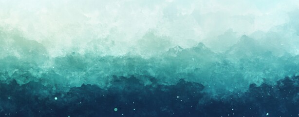 Obraz premium Abstract watercolor background in blue tones.