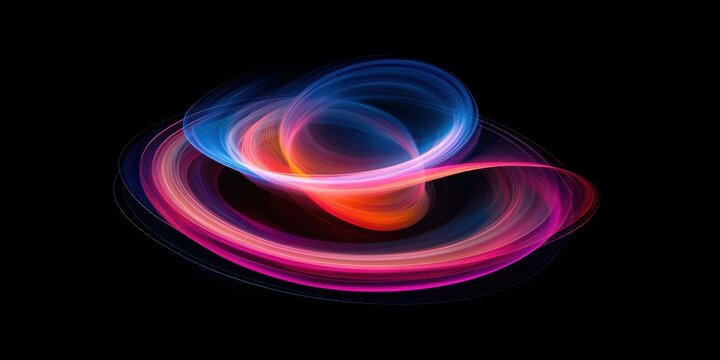 Abstract light swirl design suitable for digital art, backgrounds, and modern decor.