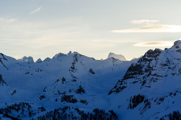 montagnes hiver