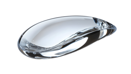 Translucent Water Droplet Close-Up