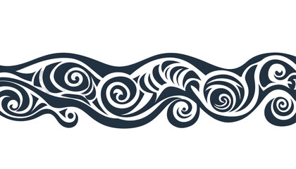 Fototapeta premium Tribal Wave Pattern