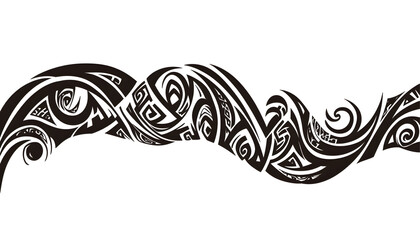 Fototapeta premium Tribal Wave Pattern