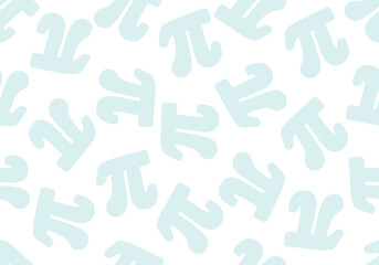 Seamless pattern for Pi day holiday. Mathematics texture background. Math design