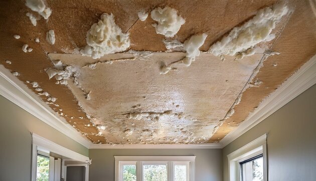 close up of ceiling texture post popcorn removal revealing a sleek finish and the outcome of a typical renovation