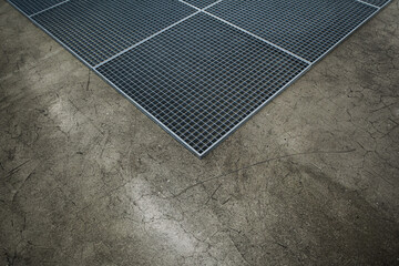 Different textures on the floor of a building