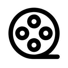 movie reel icon design
