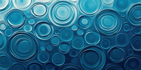 Abstract circular pattern in shades of blue, suitable for backgrounds, wallpapers, or artistic projects.
