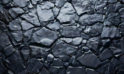 Fototapeta premium Asphalt Texture Sleek Onyx A Captivating Black background.