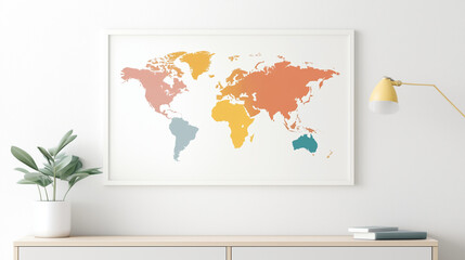 world map illustration, colorful world map, vibrant world map, world map art, global map design, world map print, world map with colors. Explore the world like never before with th
