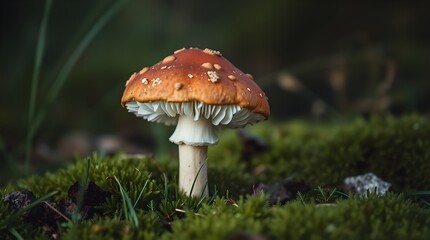 Fototapeta premium mushroom in the grass