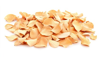 Close-up of Dried Petals on White Background for Craft Projects