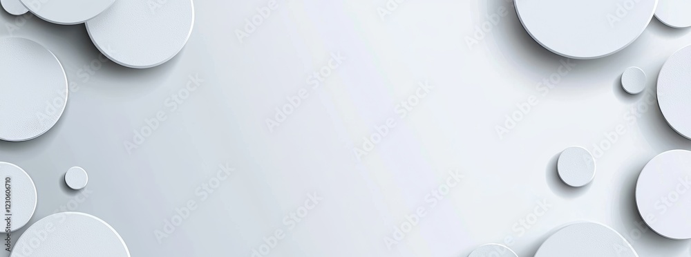 Poster abstract background with a gray circle element. white and gray abstract modern transparency circle f