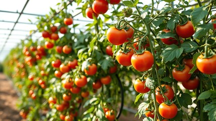 Rustic Tomato Trellis Garden - Abundant Harvest