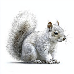 Fototapeta premium Albino Squirrel Portrait.