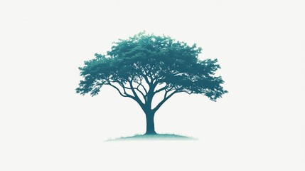 Animated tree icon with green foliage on white backdrop.