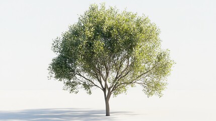Animated tree icon with green foliage on white backdrop.