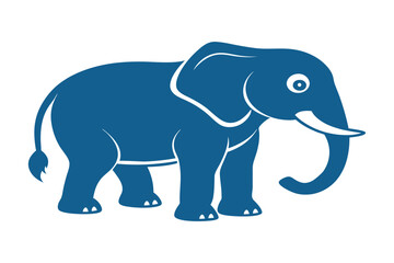 Obraz premium elephant cartoon with white background