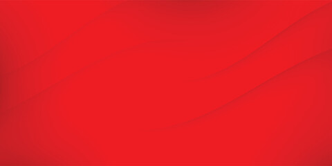 Abstract curved red shape on red background with lighting effect and copy space for text. Luxury design style.