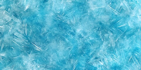 Abstract Blue Ice Texture Background Seamless Pattern