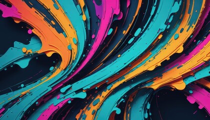 Abstract glitch art with distorted colors, digital corruption effect, modern design aesthetic