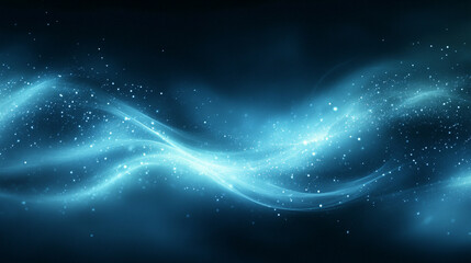 Fototapeta premium Abstract black turquoise blue blurred background with rough grunge grain texture, dark green glowing gradient, and noise effect, minimalistic bright light tone with empty caption space