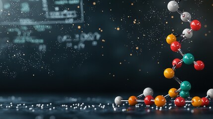   A collection of vibrant balls suspended above one another against a dark backdrop, adorned with white and red specks