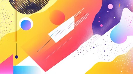 Digital marketing and advertising with abstract and SEO strategies. Minimalist UI in a flat illustration style on a white background with bright Color scheme, dribble, flat Illustration , Minimalism,