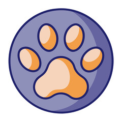 Fototapeta premium paw icon design
