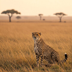 cheetah in serengeti national park