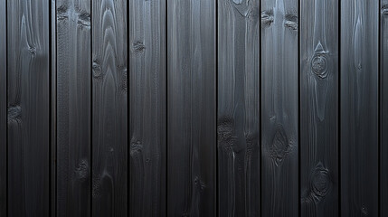 Black wood dark texture background from natural tree, showcasing dark, aged wooden surface of an old fence with a minimalist, blurred empty space and bright light tone