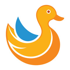 A Colorful Duck Vector Concept