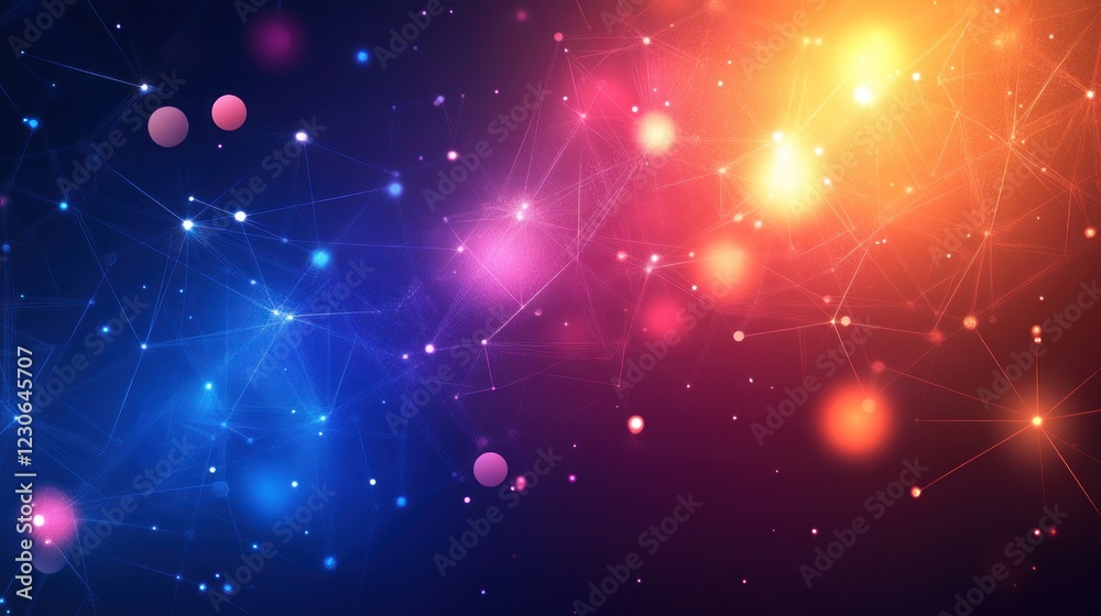 Poster Abstract Network Connection Showing Nodes and Lines