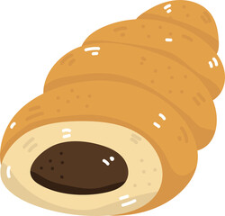 illustration chocolate coronet