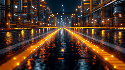 CCUS process for capturing carbon dioxide from industrial sources transforming it into usable forms and securely storing it underground to combat climate change with modern minimalistic design

